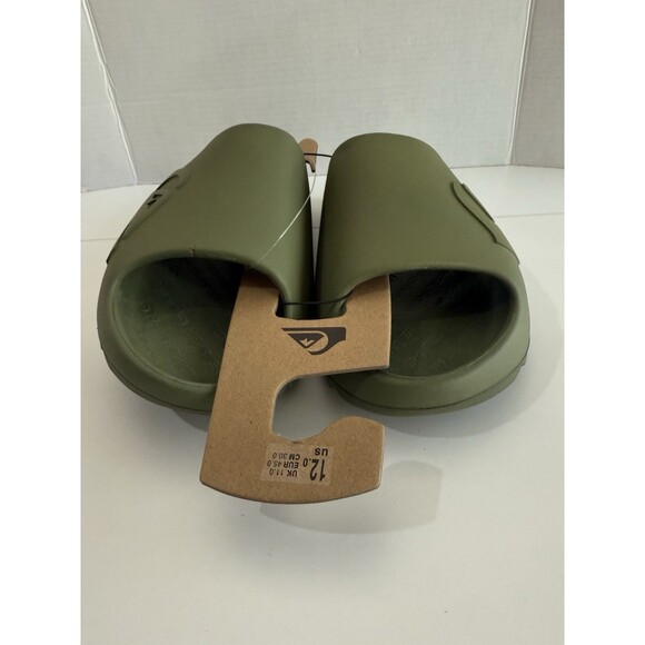 Quiksilver Cloudbreak Green Slides Slippers Sandals Men’s 12 US New Quicksilver - Picture 3 of 12